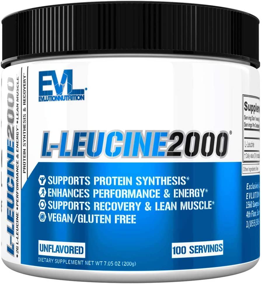 EVLution Nutrition L-Leucine 2000, Unflavored - 200g