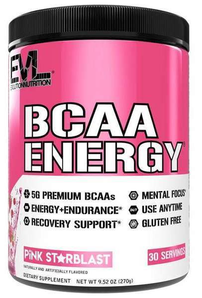 EVLution Nutrition BCAA Energy, Pink Starblast - 270g