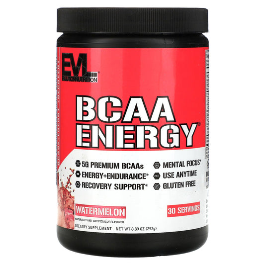 EVLution Nutrition BCAA Energy, Watermelon - 252g