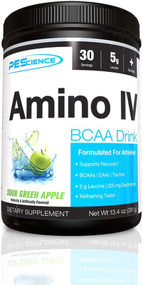 PEScience Amino IV, Sour Green Apple - 381g