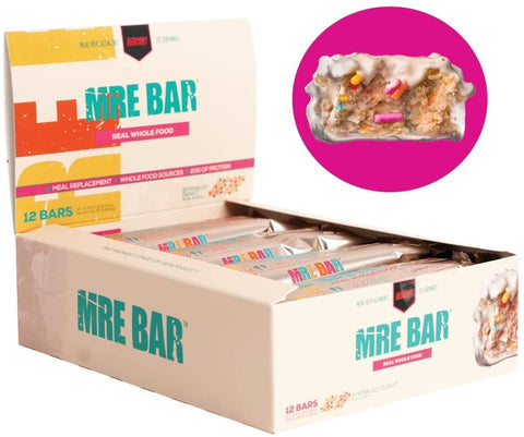Redcon1 MRE Bar, Sprinkled Donut - 12 bars