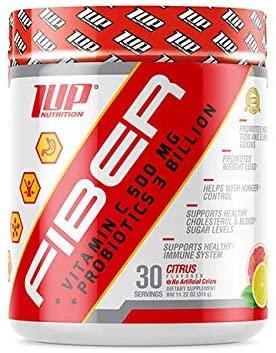 1Up Nutrition Fiber + Vitamin C + Probiotics, Citrus - 318g