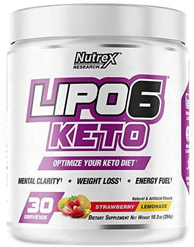 Nutrex Lipo-6 Keto, Strawberry Lemonade - 294g