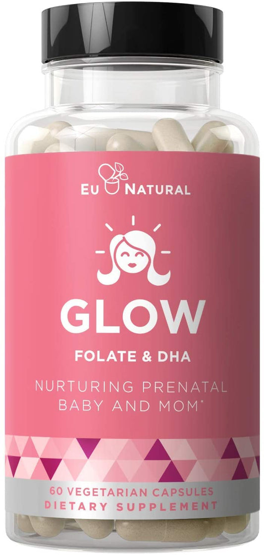 Eu Natural Glow Folate & DHA - 60 vcaps