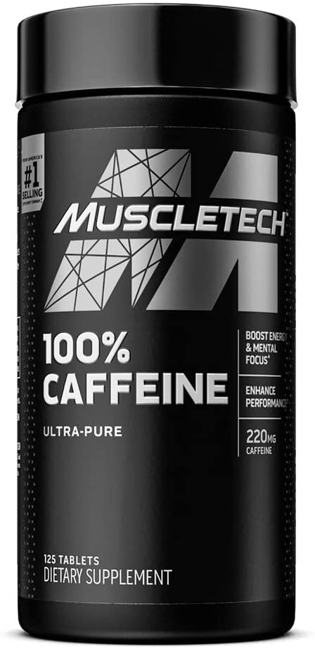 MuscleTech Platinum 100% Caffeine, 220 mg - 125 tablets