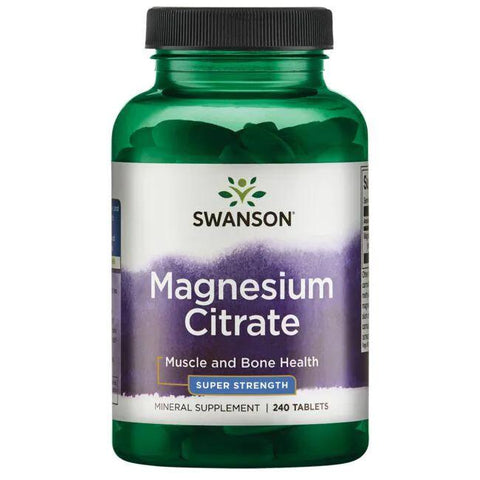 Swanson Magnesium Citrate, 225mg Super-Strength - 240 tabs