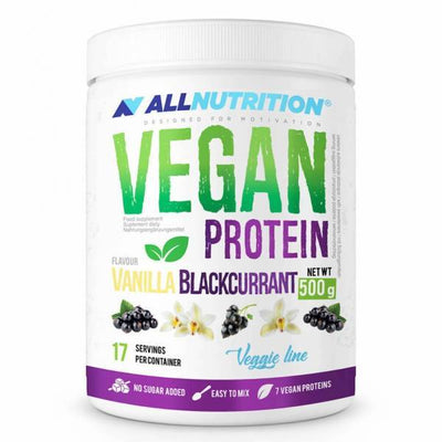 Allnutrition Vegan Protein, Vanilla Blackcurrant - 500g