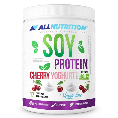 Allnutrition Soy Protein, Cherry Yoghurt - 500g