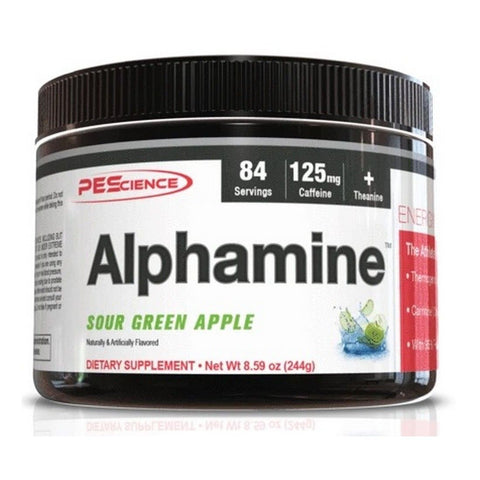 PEScience Alphamine, Sour Green Apple - 244g