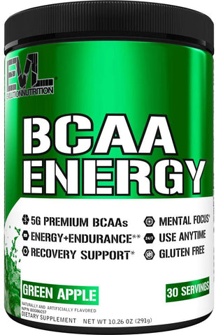 EVLution Nutrition BCAA Energy, Green Apple - 291g