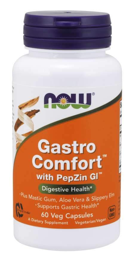 NOW Foods Gastro Comfort with PepZin GI - 60 vcaps