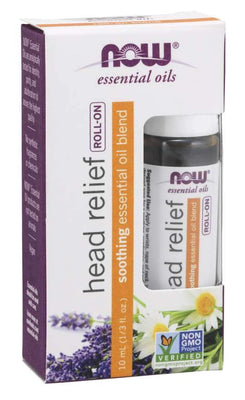 NOW Foods Essential Oil, Head Relief Blend Roll-On - 10 ml.