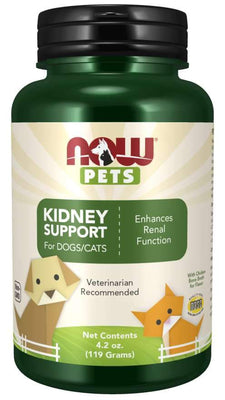 NOW Foods Pets, Kidney Support for Dogs & Cats Powder - 119g