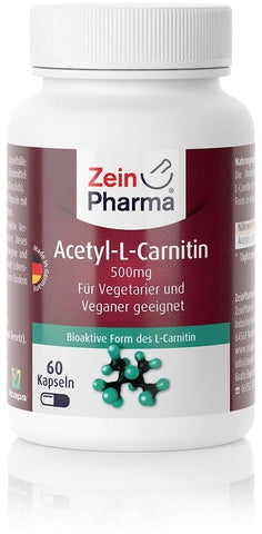 Zein Pharma Acetyl-L-Carnitine, 500mg - 60 caps