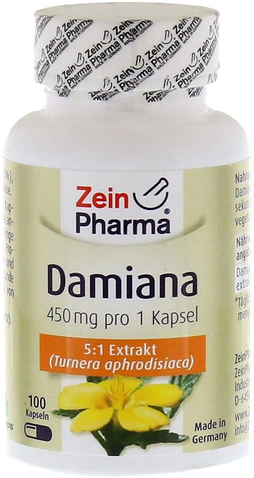 Zein Pharma Damiana, 450mg - 100 caps