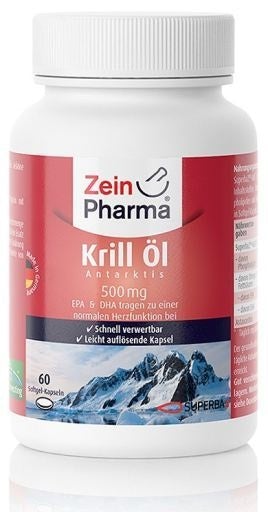 Zein Pharma Krill Oil Antarctic, 500mg - 60 caps