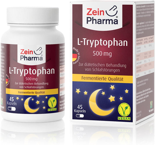 Zein Pharma L-Tryptophan, 500mg - 45 caps