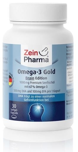 Zein Pharma Omega-3 Gold - Brain Edition, 1000mg - 30 caps