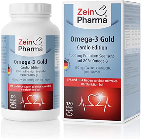 Zein Pharma Omega-3 Gold - Cardio Edition, 1000mg - 120 caps