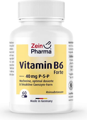 Zein Pharma Vitamin B6 (P-5-P), 40mg - 60 caps