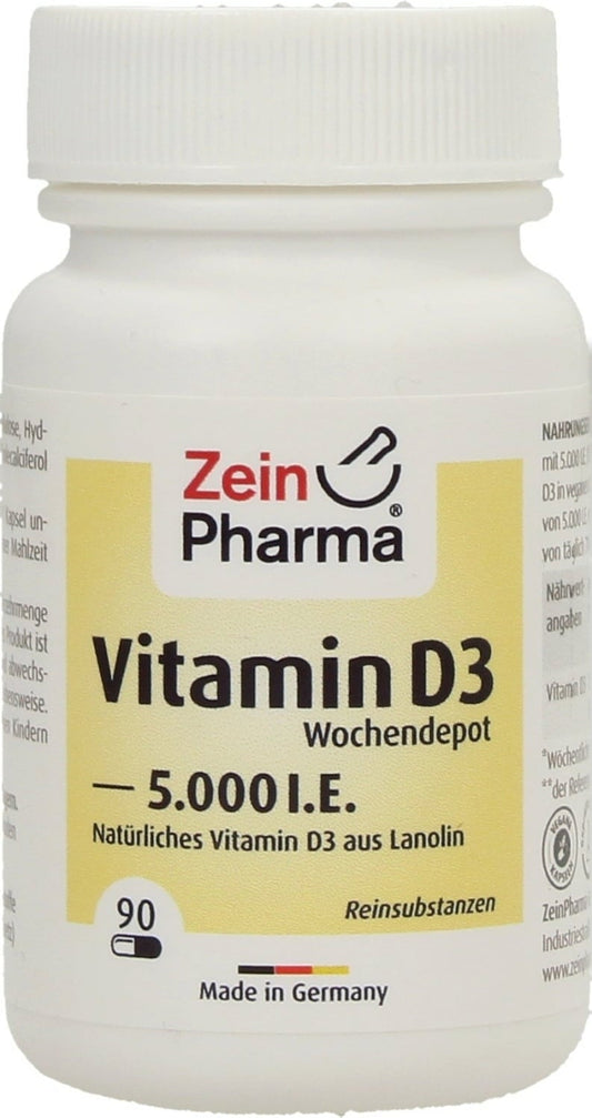Zein Pharma Vitamin D3, 5000 IU - 90 caps
