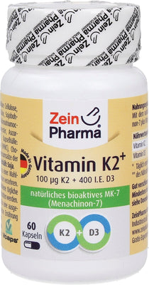 Zein Pharma Vitamin K2+ Menachinon-7, 100mcg - 60 caps