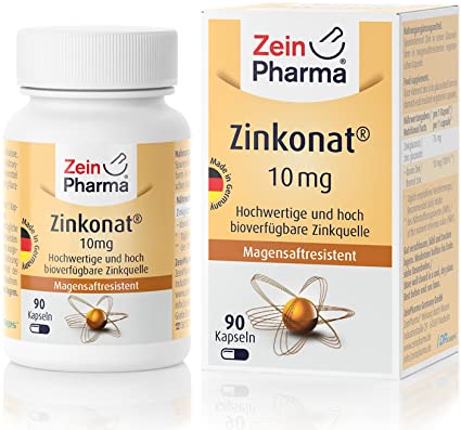 Zein Pharma Zinconat, 10mg - 90 caps