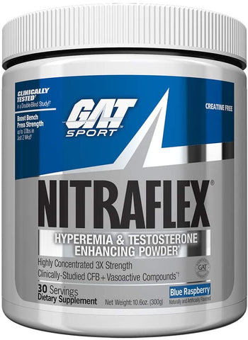 GAT Nitraflex, Blue Raspberry - 300g