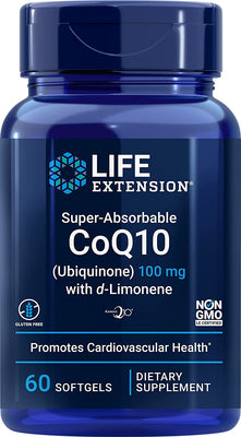 Life Extension Super Absorbable CoQ10 with d-Limonene, 50 mg - 60 Softgels