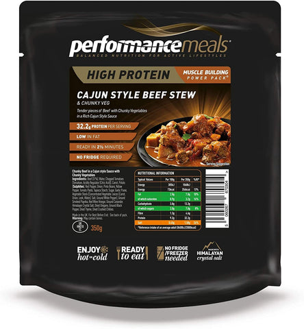 Performance Meals, Cajun Style Beef Stew - 1 Pack