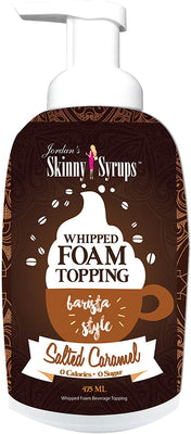 Jordan's Skinny Syrups Whipped Foam Topping, Salted Caramel - 475 ml.