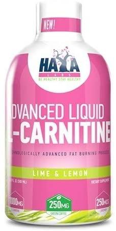 Haya Labs Advanced Liquid L-Carnitine, Lemon and Lime - 500 ml.