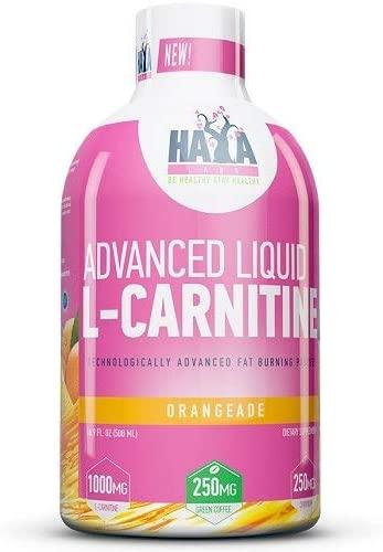 Haya Labs Advanced Liquid L-Carnitine, Orangeade - 500 ml.