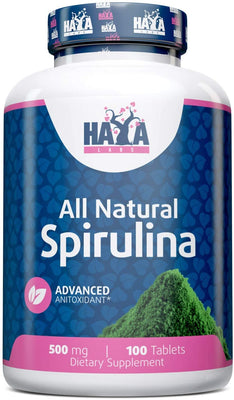 Haya Labs All Natural Spirulina, 500mg - 100 tablets
