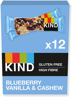 Kind Snacks Nut Bar, Blueberry Vanilla Cashew - 12 x 40g