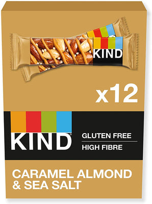 Kind Snacks Nut Bar, Caramel Almond & Sea Salt - 12 x 40g