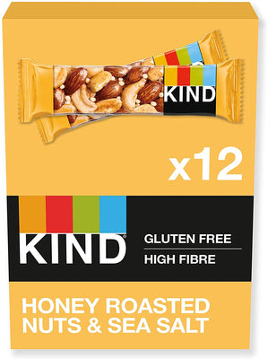 Kind Snacks Nut Bar, Honey Roasted Nuts & Sea Salt - 12 x 40g