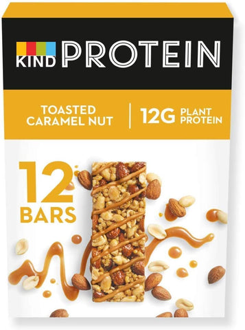 Kind Snacks Protein Bar, Toasted Caramel Nut - 12 x 50g