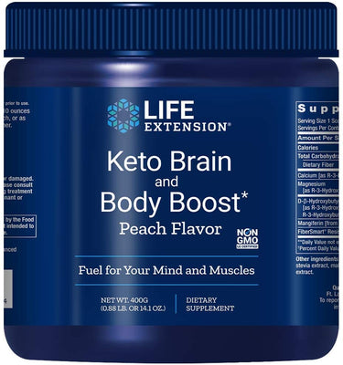 Life Extension Keto Brain and Body Boost, Peach - 400g