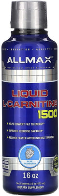 AllMax Nutrition Liquid L-Carnitine 1500, Blue Raspberry - 473 ml.