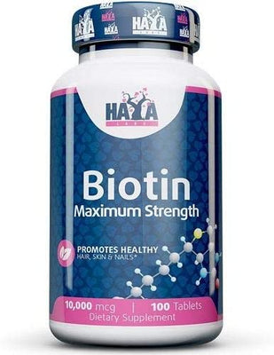 Haya Labs Biotin Maximum Strength, 10000mcg - 100 tablets