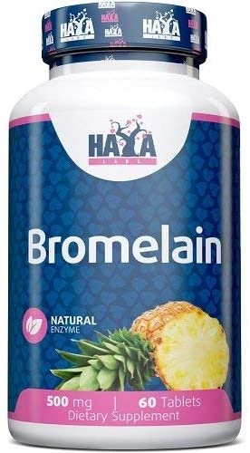 Haya Labs Bromelain, 500mg - 60 tablets