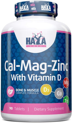 Haya Labs Cal-Mag-Zinc with Vitamin D - 90 tablets