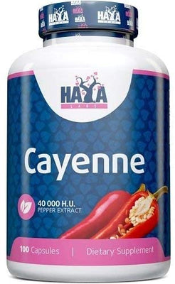 Haya Labs Cayenne Pepper Extract 40000 H.U. - 100 caps