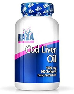 Haya Labs Cod Liver Oil, 1000mg - 100 softgels