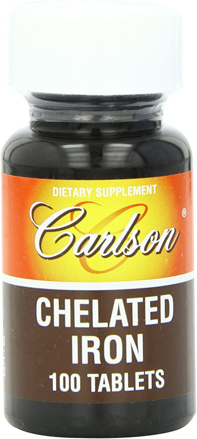 Carlson Labs Chelated Iron, 27mg - 100 tabs