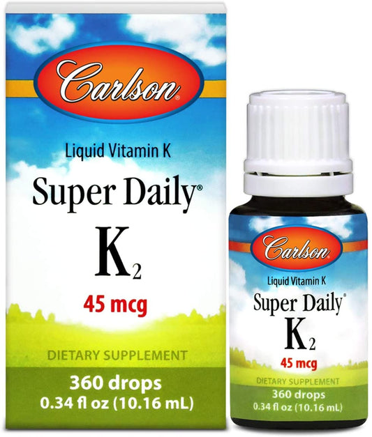 Carlson Labs Super Daily K2, 45mcg - 10.16 ml.