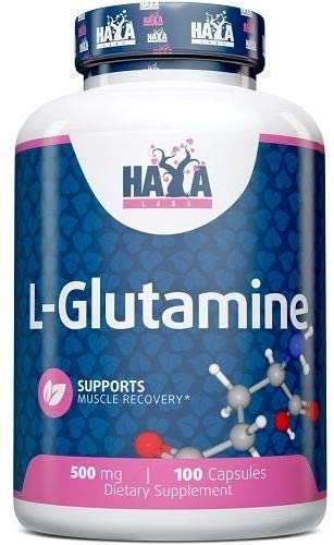 Haya Labs L-Glutamine, 500mg - 100 caps