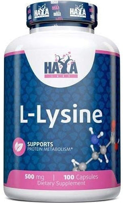 Haya Labs L-Lysine, 500mg - 100 caps