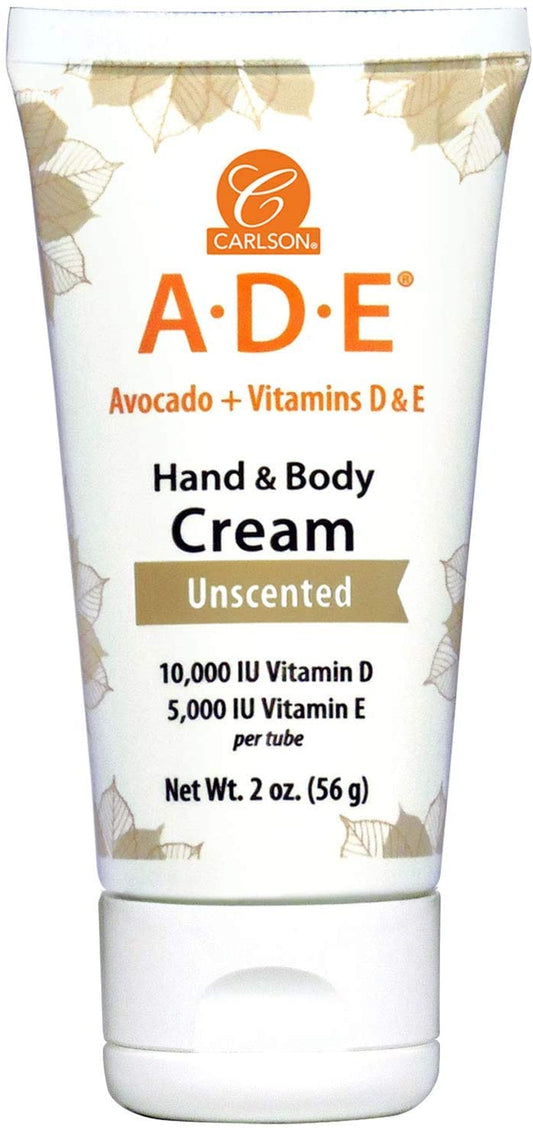 Carlson Labs ADE Hand & Body Cream, Unscented - 56g